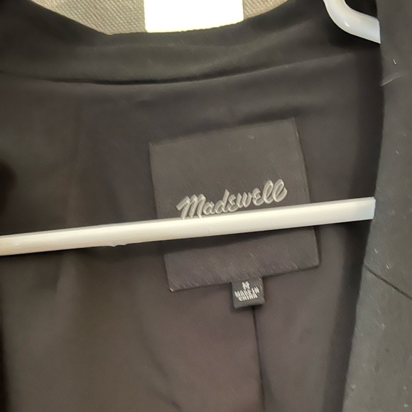 Madewell Loose Fit Women's Black Blazer M - Picture 2 of 5